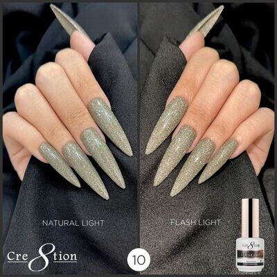Cre8tion Under Flashlight (Reflective) Gel - #10