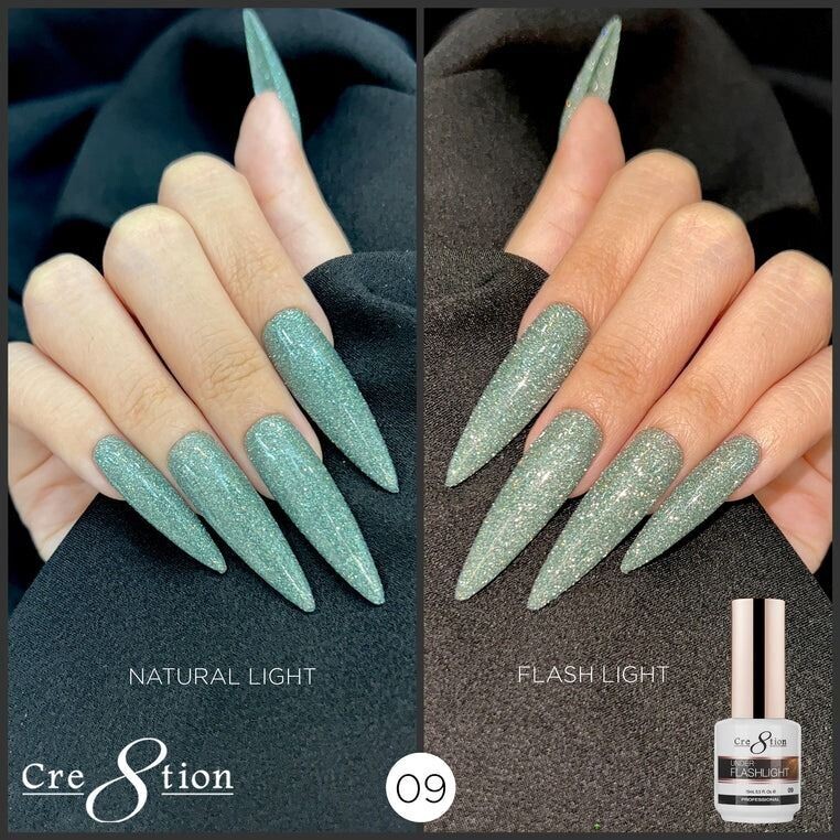Cre8tion Under Flashlight (Reflective) Gel - #09