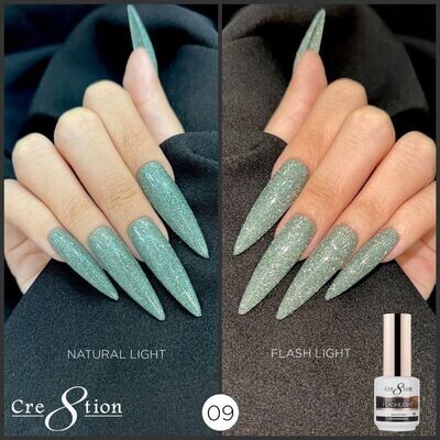 Cre8tion Under Flashlight (Reflective) Gel - #09