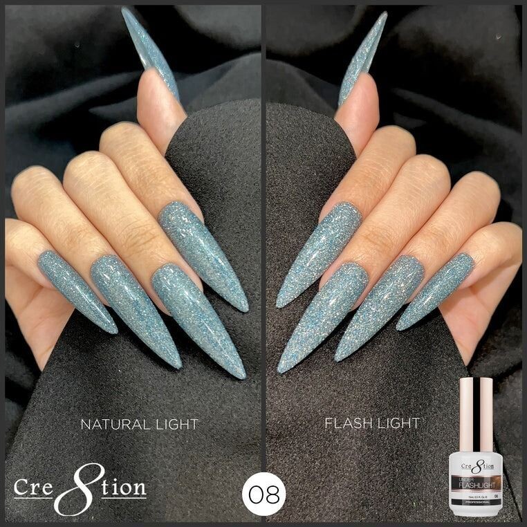 Cre8tion Under Flashlight (Reflective) Gel - #08