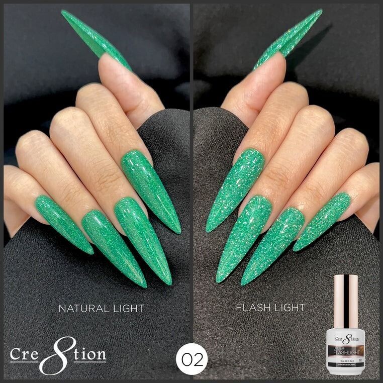 Cre8tion Under Flashlight (Reflective) Gel - #02