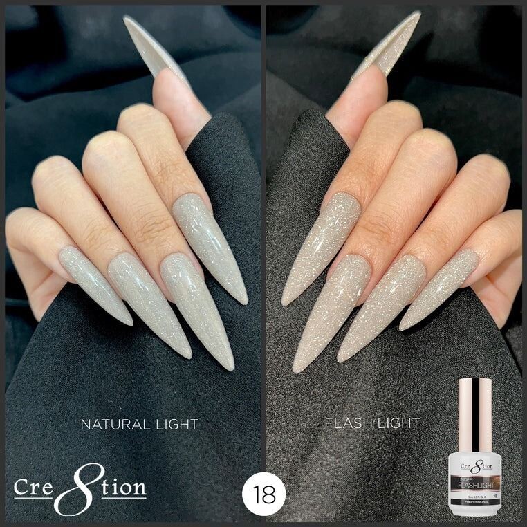 Cre8tion Under Flashlight (Reflective) Gel - #18