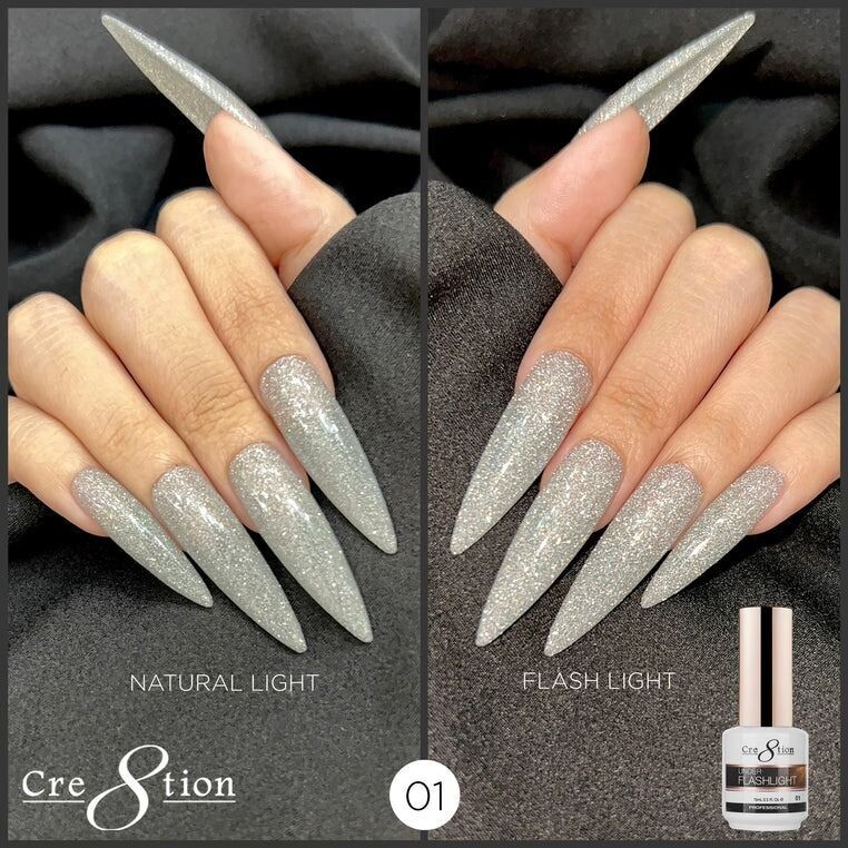 Cre8tion Under Flashlight (Reflective) Gel - #01