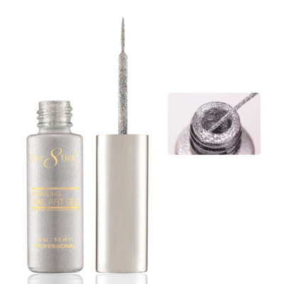 41 Bright Silver Platinum - Creation Nail Art Gel