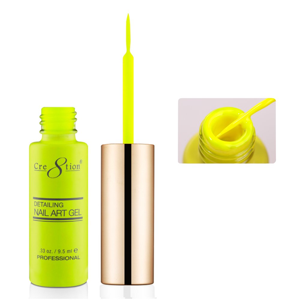 52 Highlighter Yellow - Creation Nail Art Gel