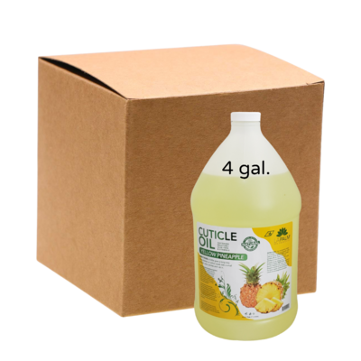 La Palm Spa Products Cuticle Oil - Pineapple Yellow - 4 Gallons - With Aloe Vera & Vitamin E