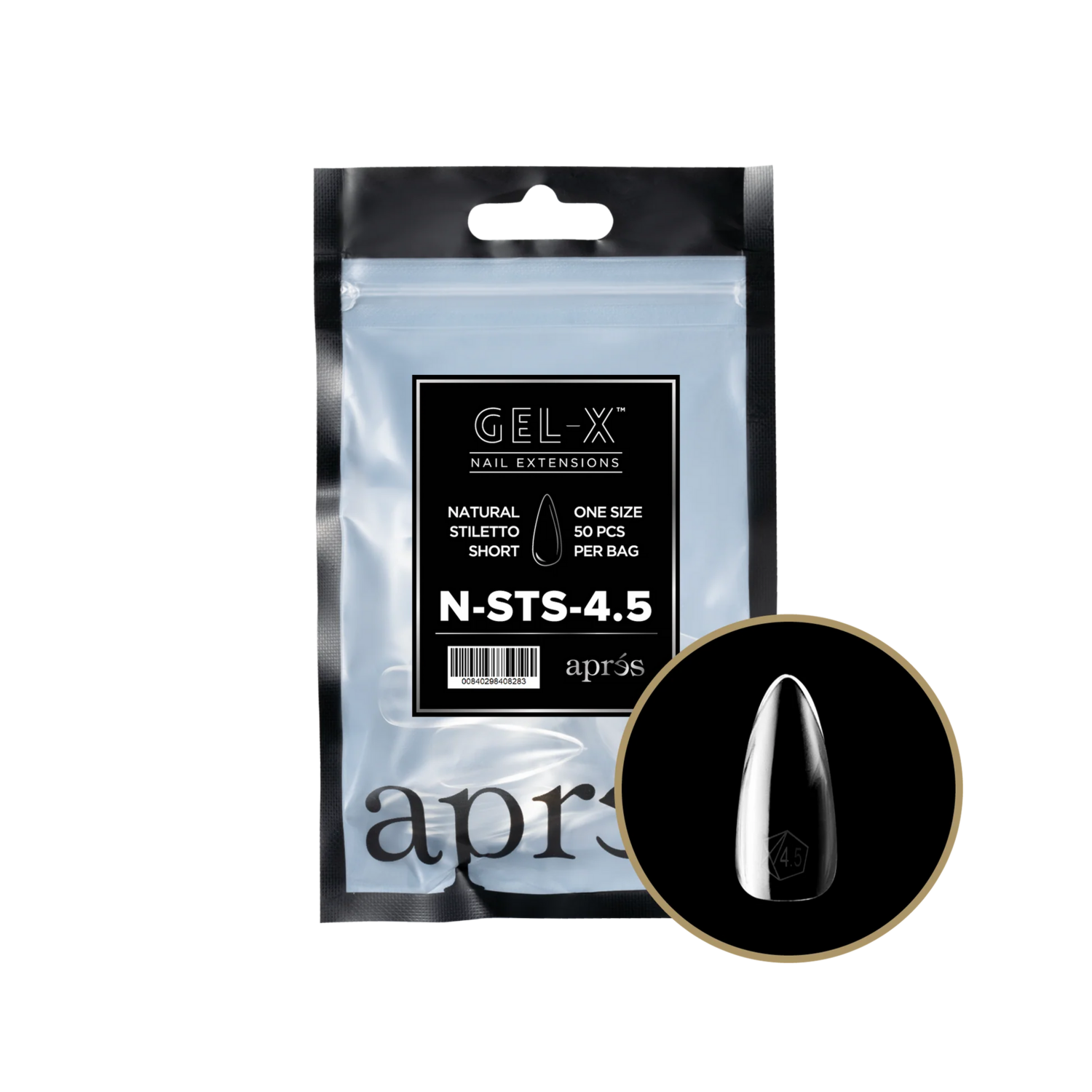 Refill Bag - Natural Stiletto Short  #4.5