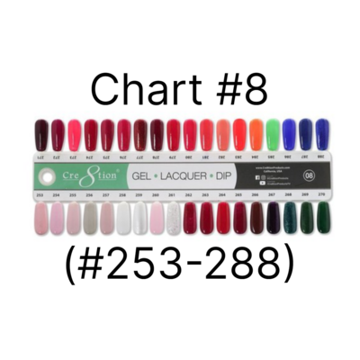 Cre8tion Color Chart #8