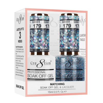 Cre8tion Soak Off Gel Matching Duo - 179