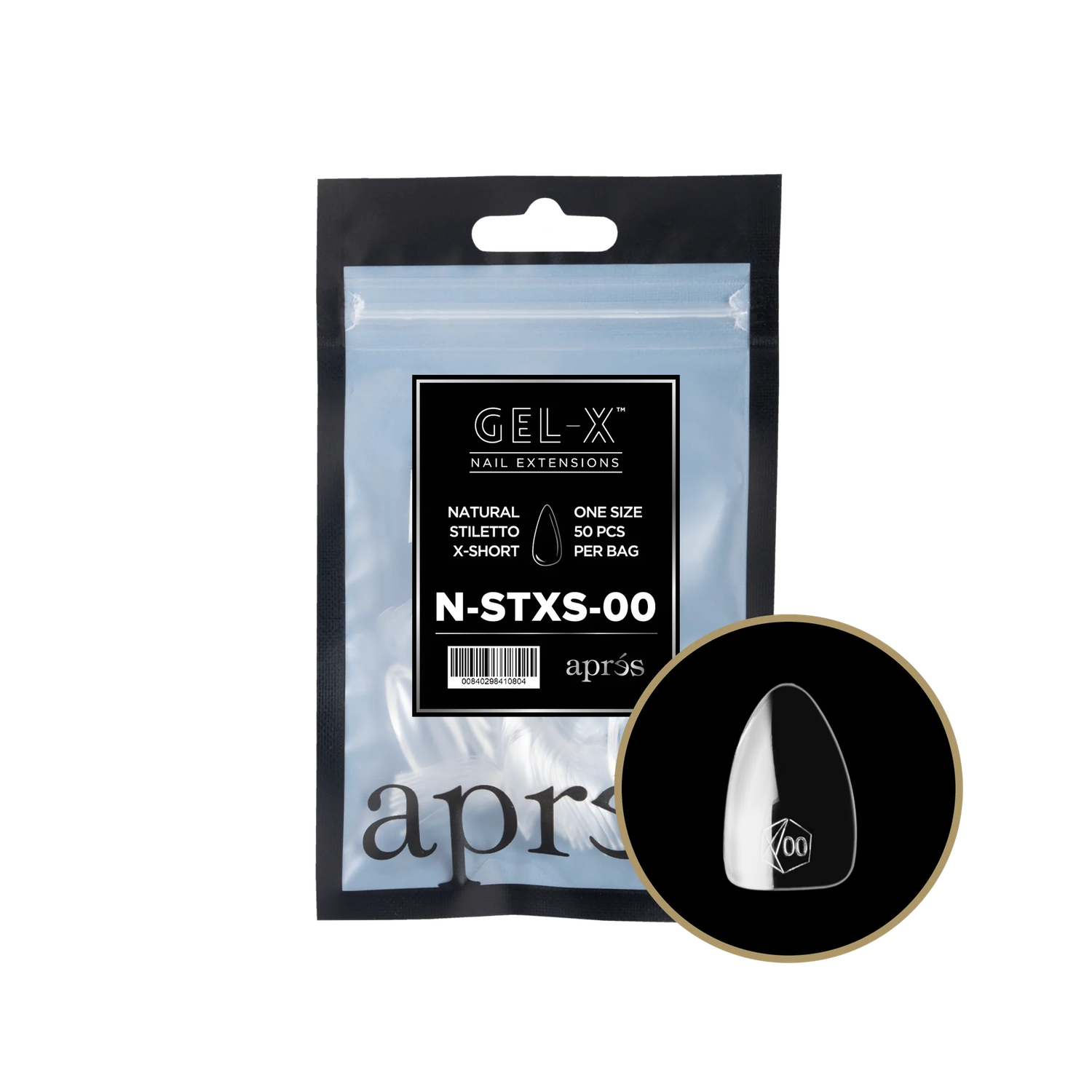 Refill Bag - Natural Stiletto X-Short #00