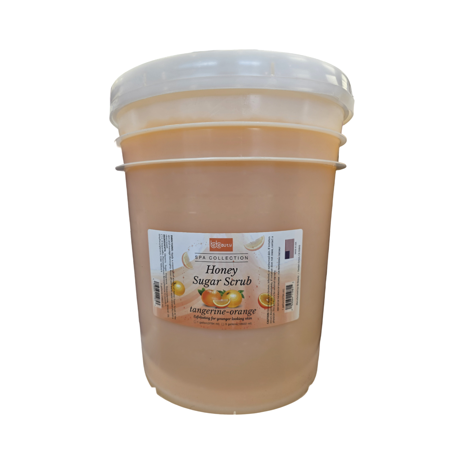Be Beauty Honey Sugar Scrub – Tangerine-Orange (5 Gallon)