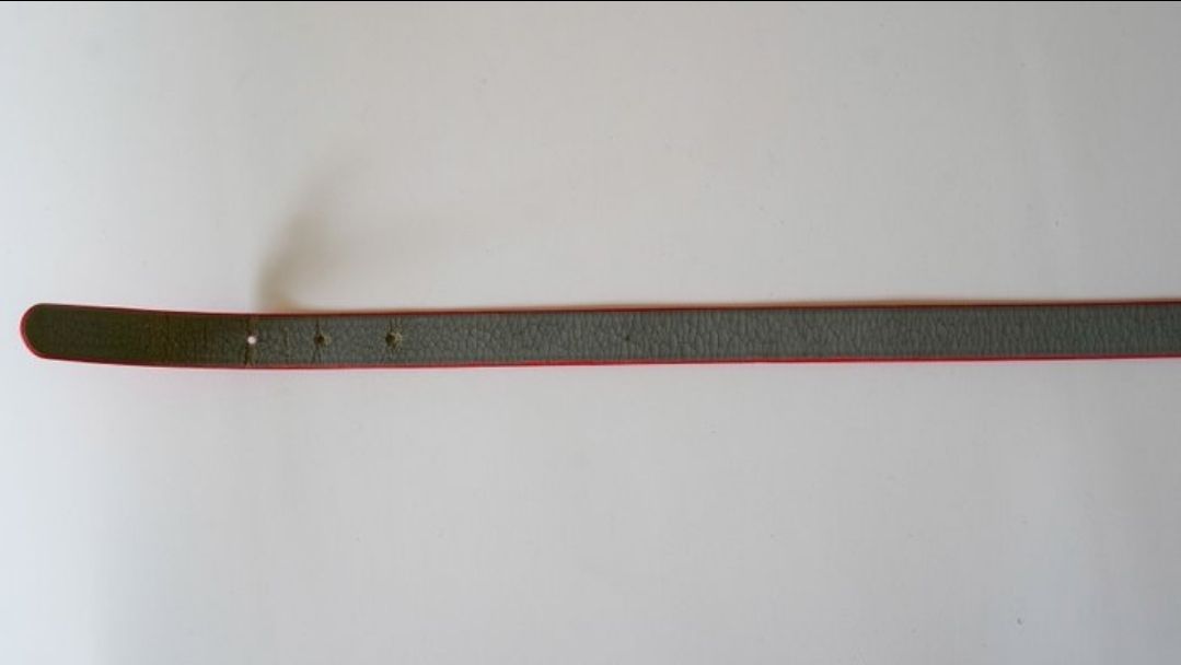Christian Dior Red Rhinestone Buckle Belt – Size 70