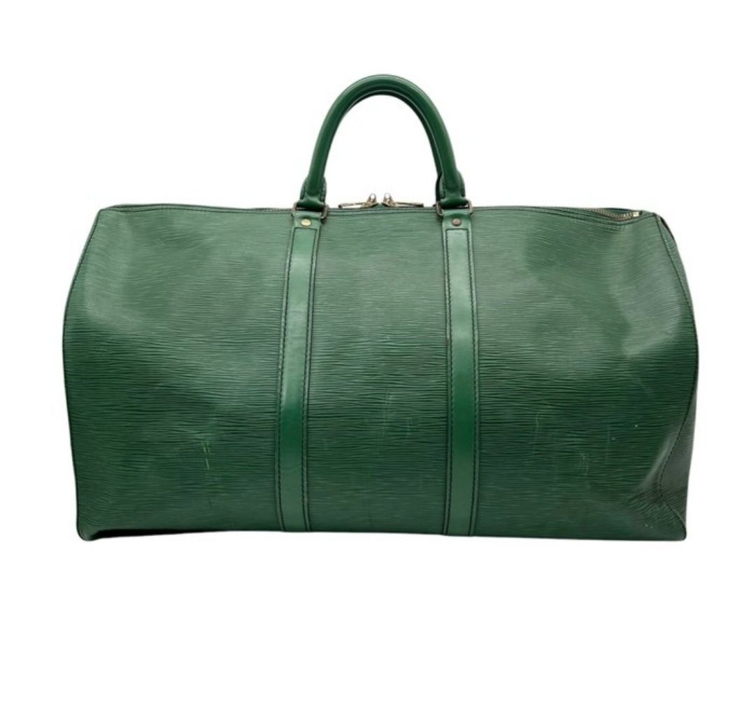 Louis Vuitton Green Epi leather Keepall 50 bag