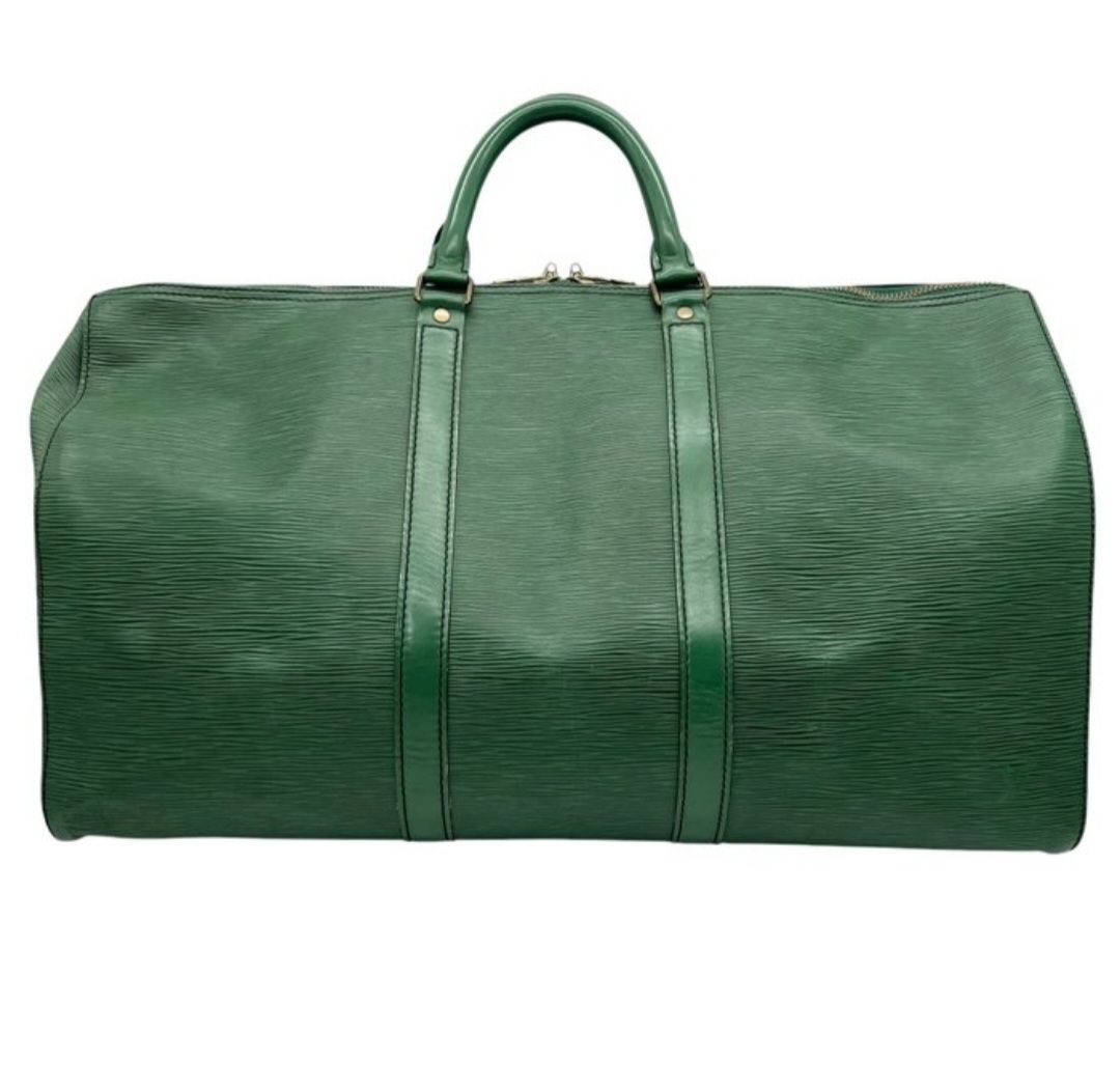 Louis Vuitton Keepall 50 Epi Leather Boston Bag — Green