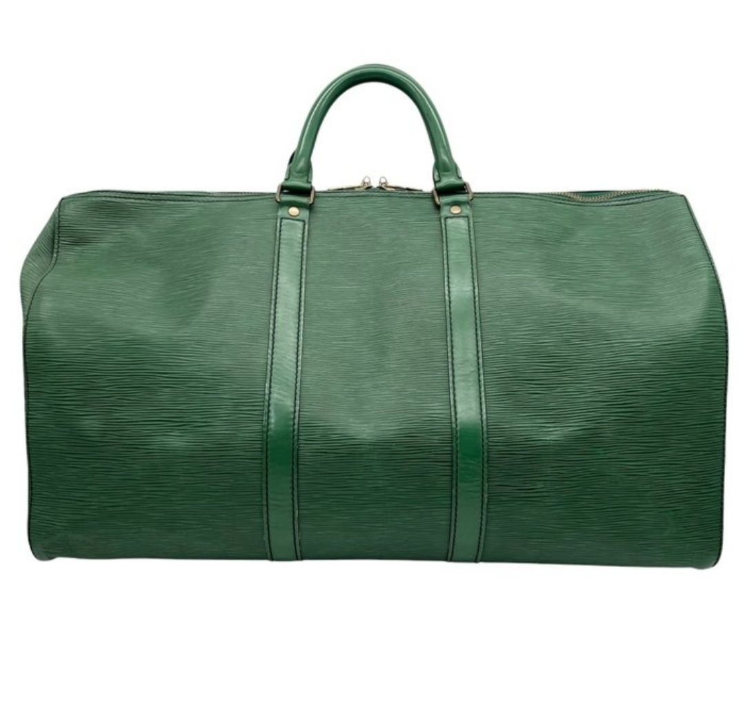 Louis Vuitton Green Epi leather Keepall 50 bag