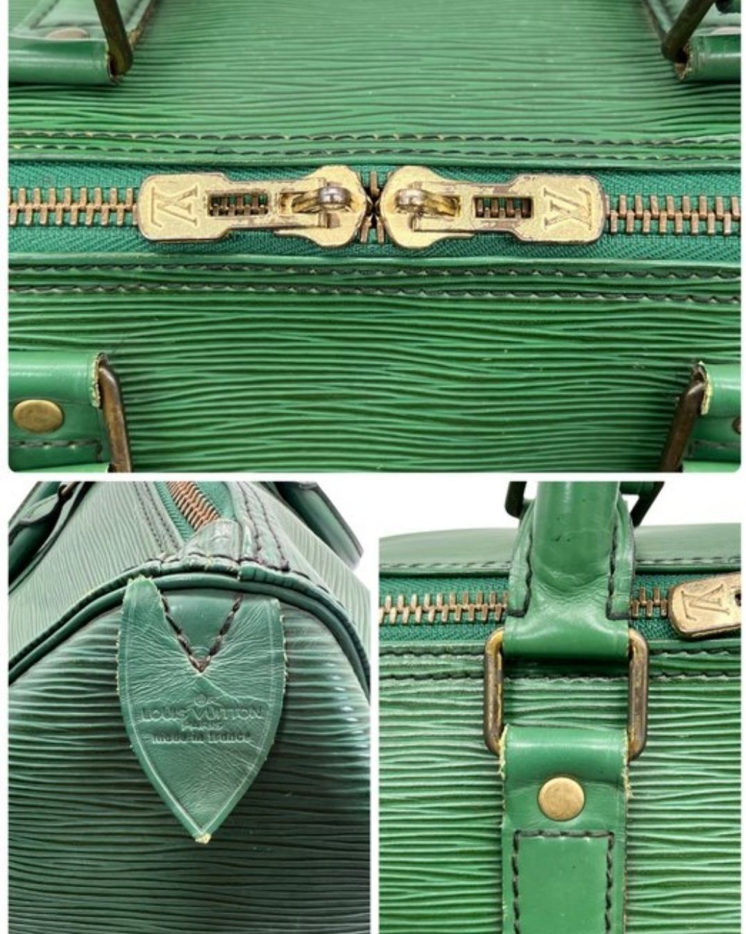 Louis Vuitton Green Epi leather Keepall 50 bag
