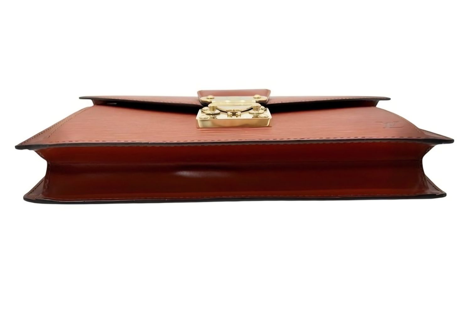 Louis Vuitton Serie Dragonne Cognac brown Epi Leather Clutch Bag