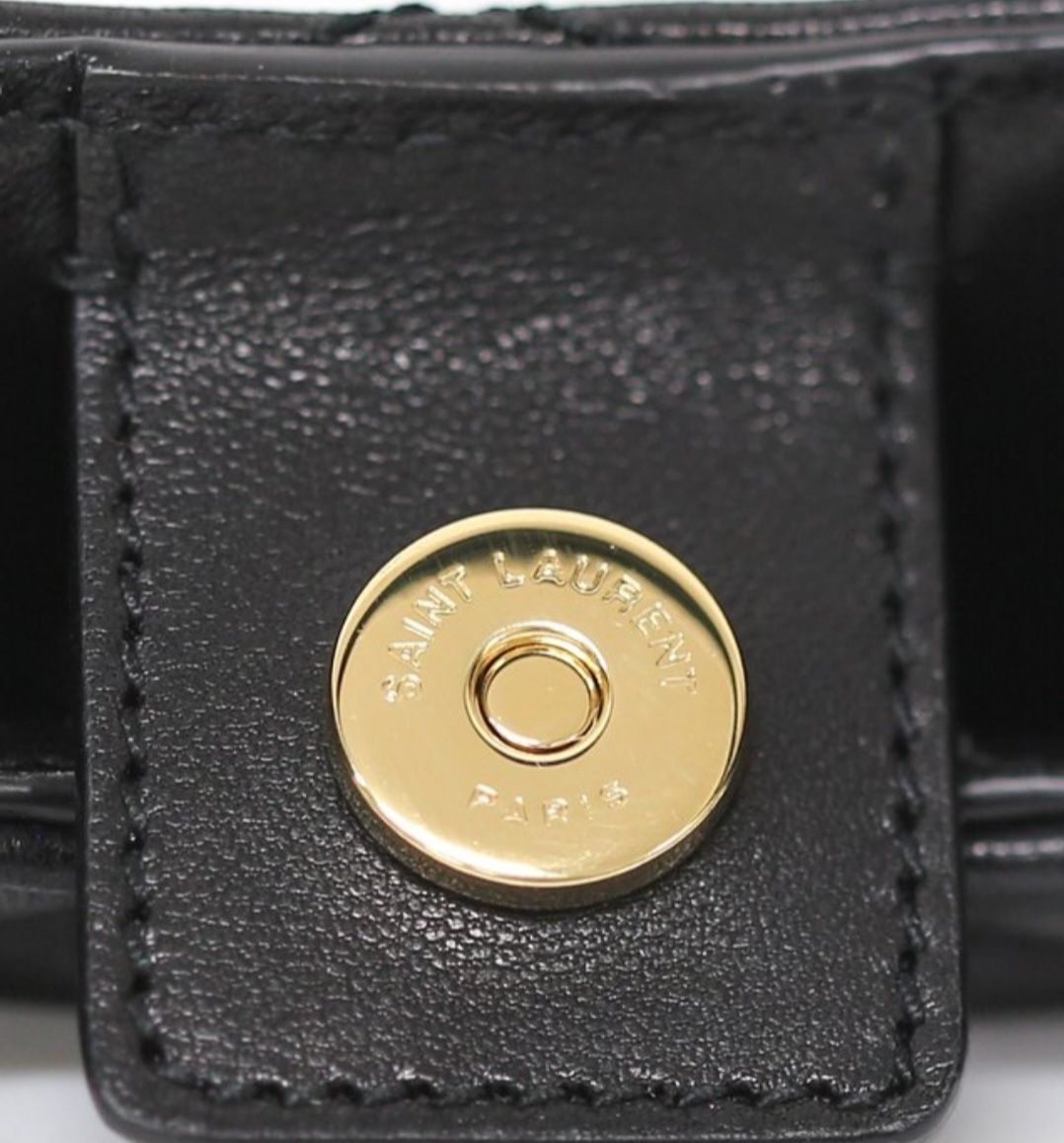 Yves Saint Laurent Black leather Hobo Sade bag