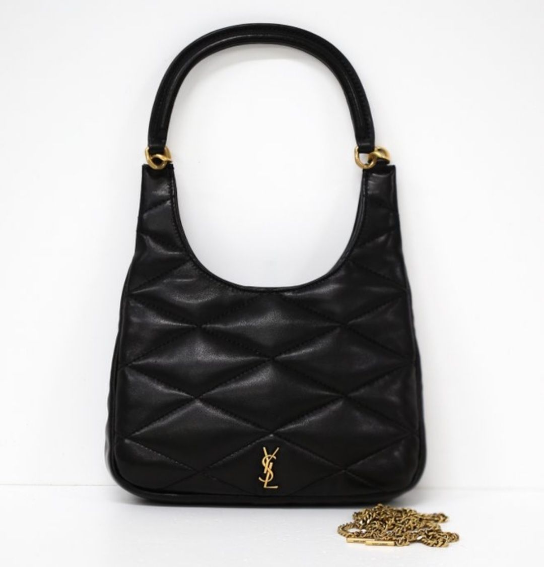 Yves Saint Laurent Black leather Hobo Sade bag