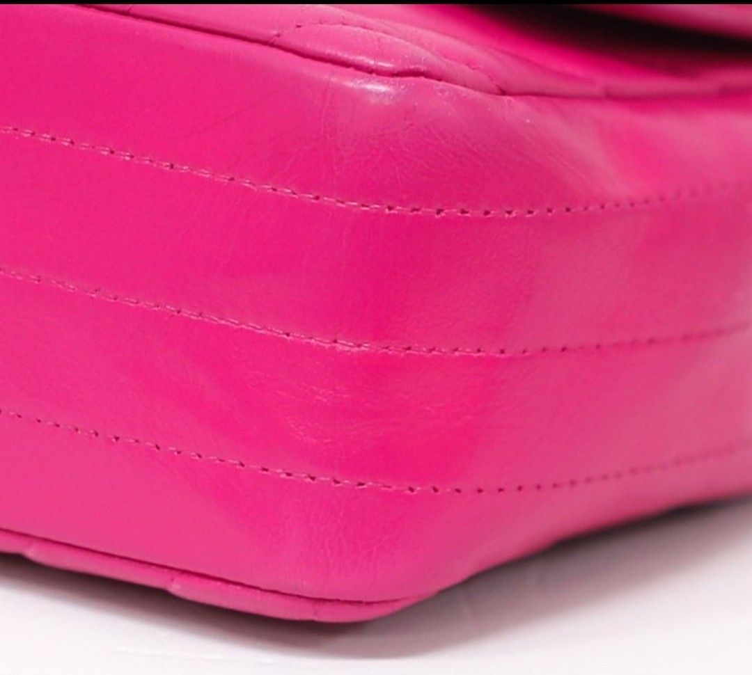 Chanel Pink Lambskin leather mini Single Flap Bag