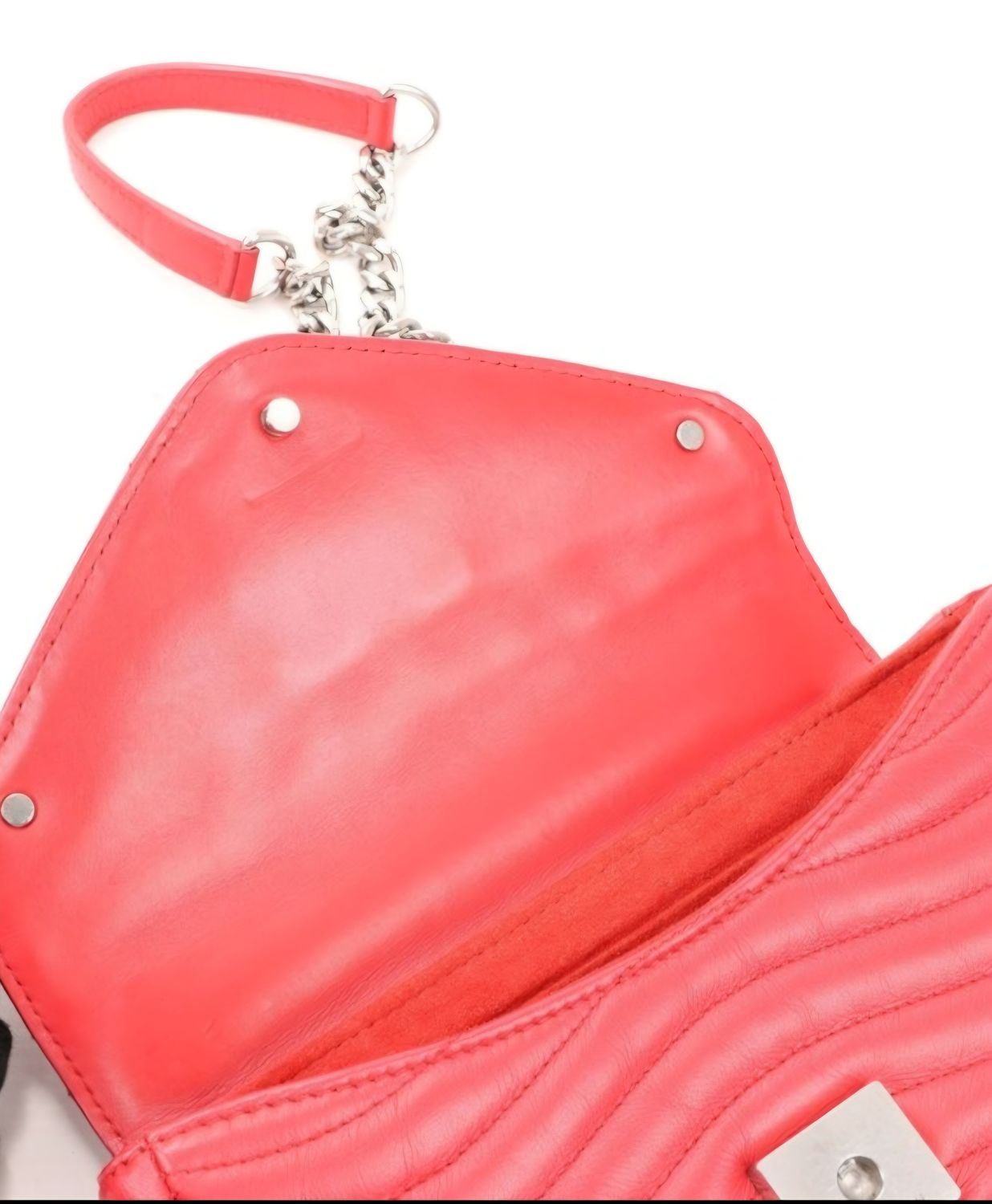 Louis Vuitton Red  New Wave Leather 