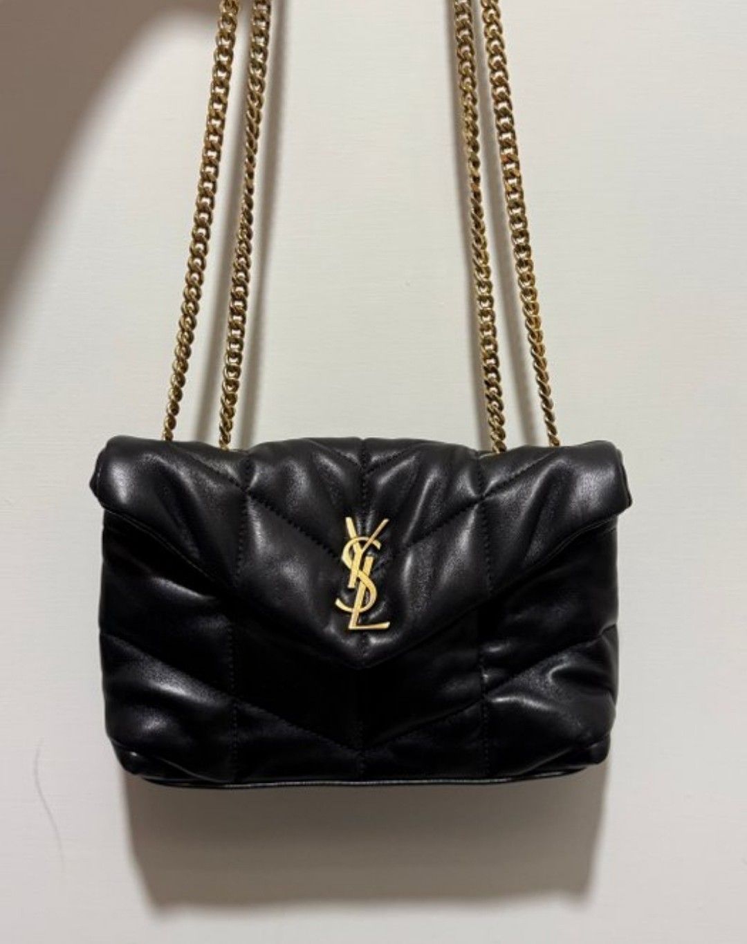 Yves Saint Laurent Black Loulou Toy leather Bag