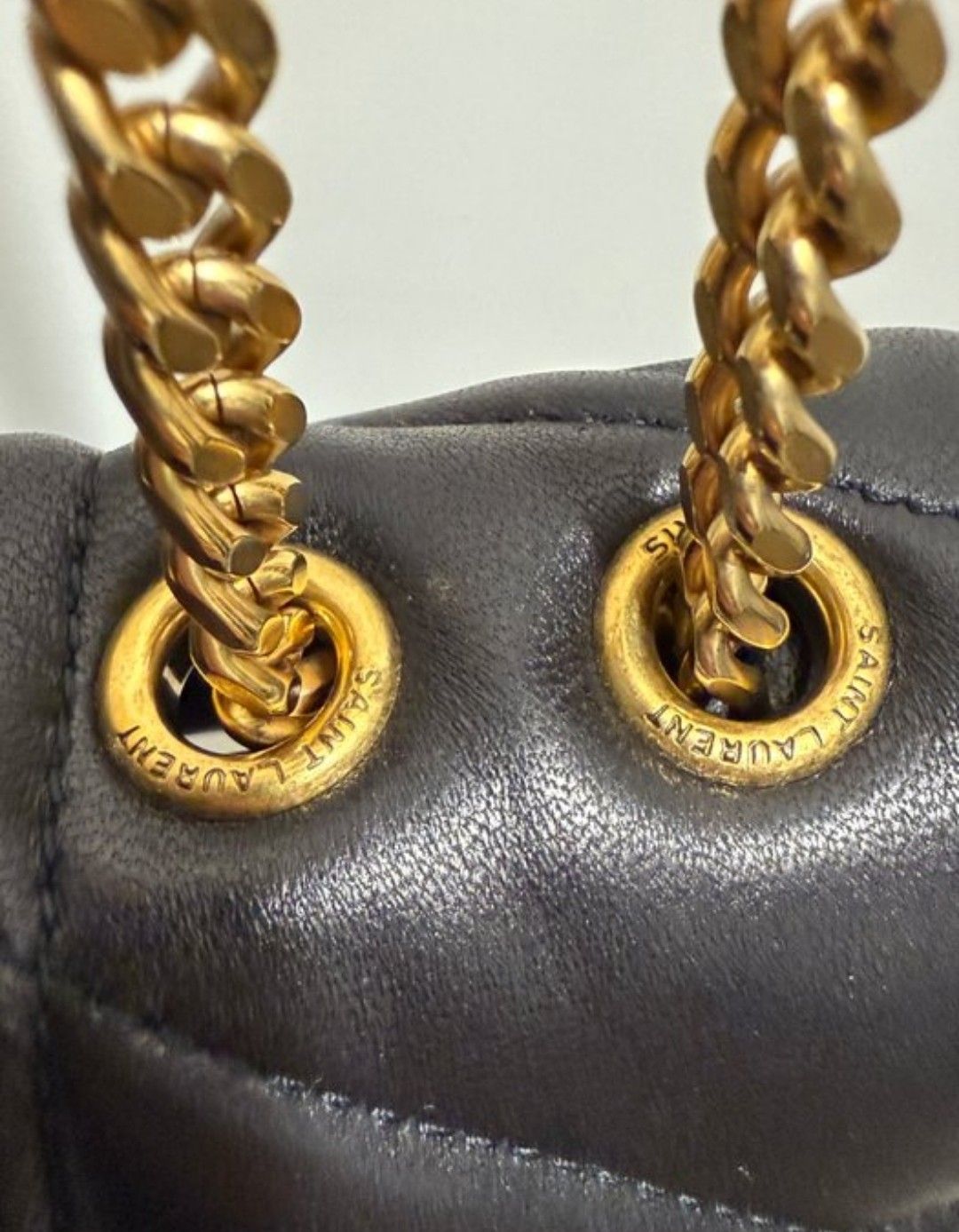 Yves Saint Laurent Black Loulou Toy leather Bag