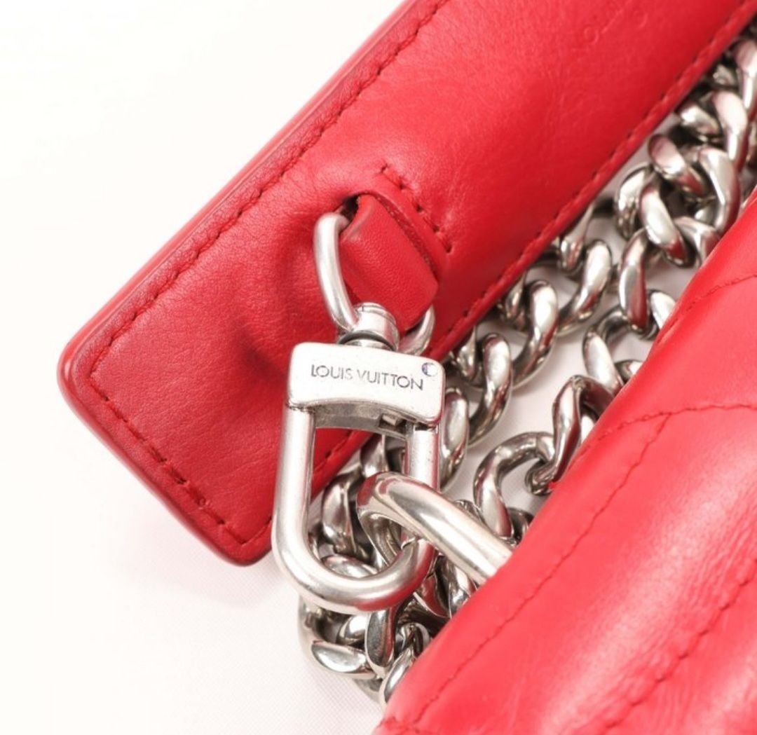 Louis Vuitton Red  New Wave Leather 