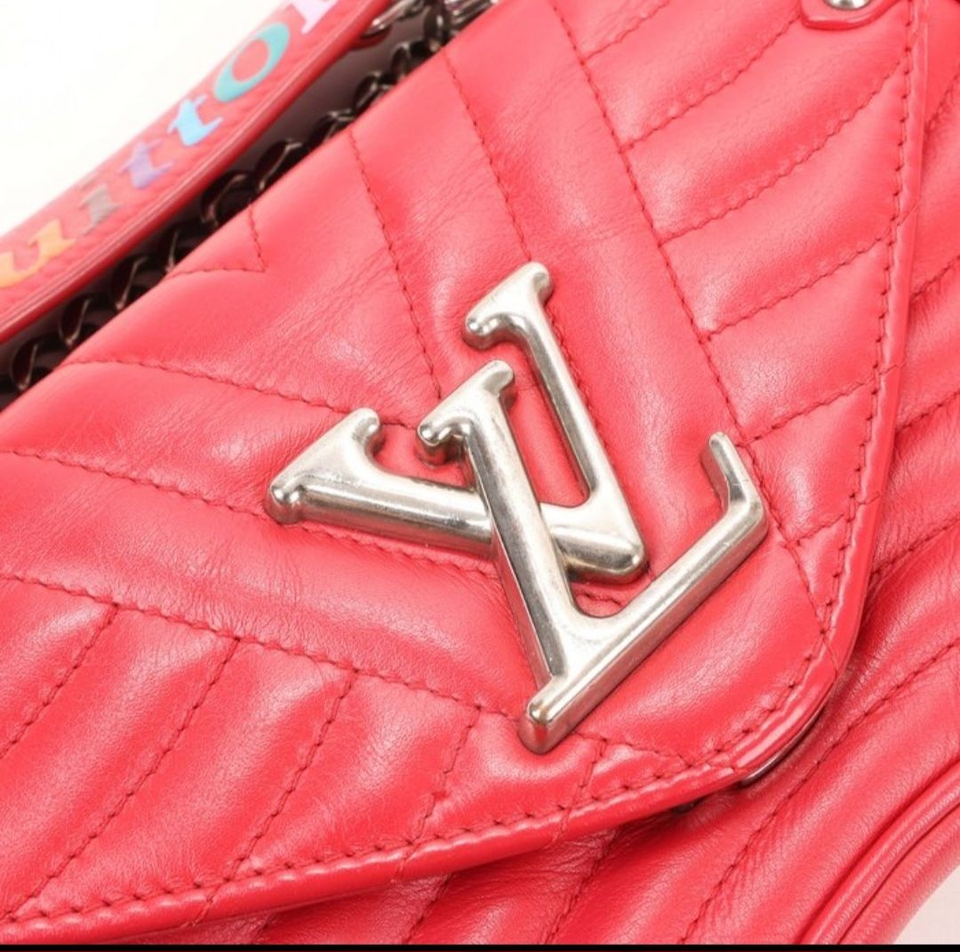 Louis Vuitton Red  New Wave Leather 