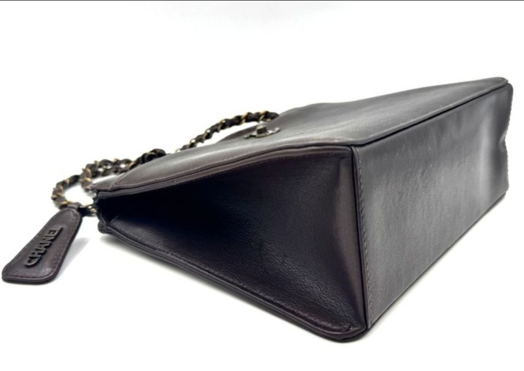 Chanel lambskin Leather Hard Case Handbag