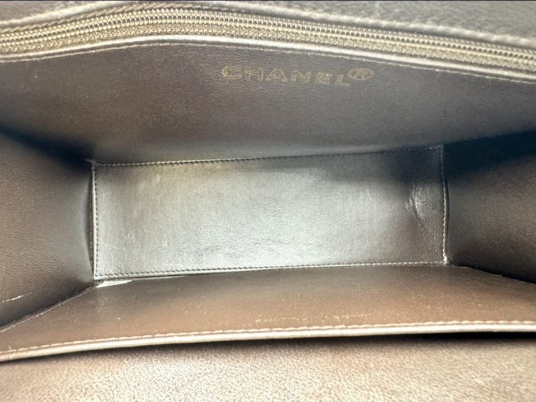Chanel lambskin Leather Hard Case Handbag