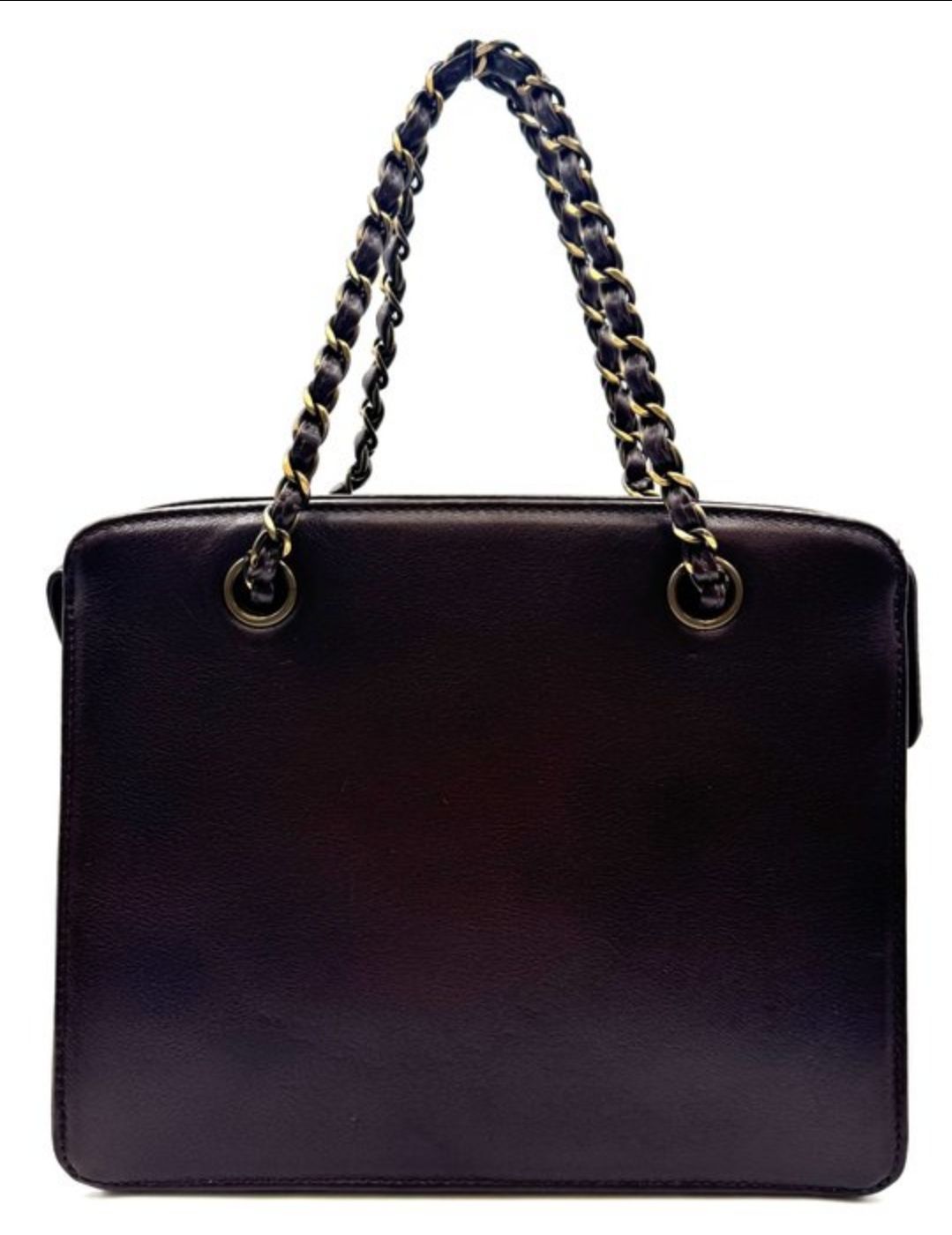 Chanel lambskin Leather Hard Case Handbag