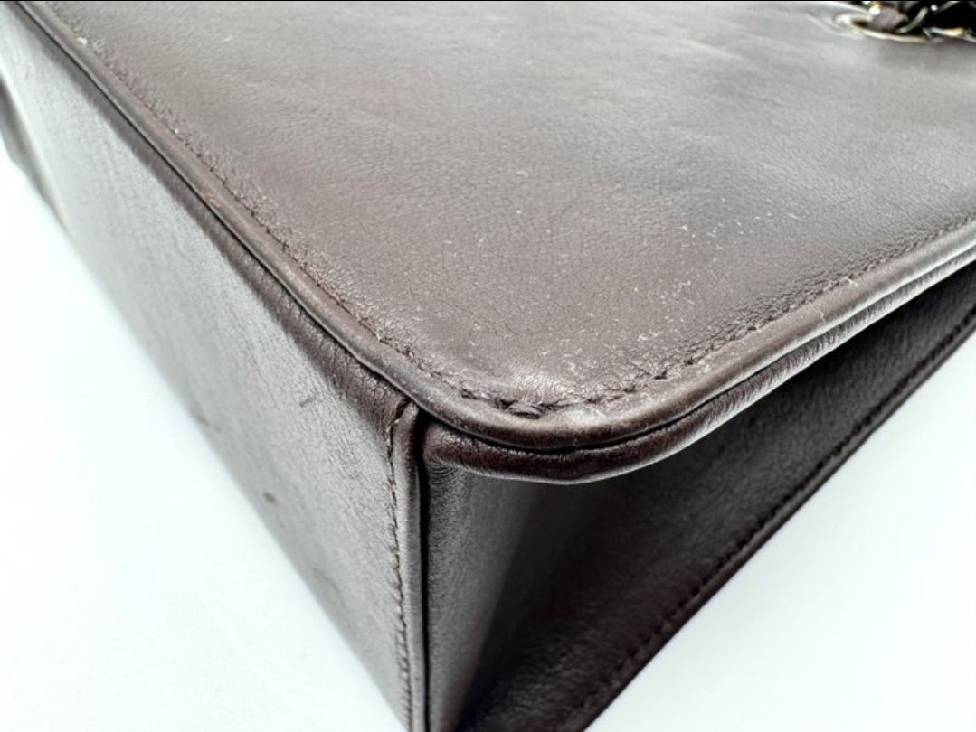 Chanel lambskin Leather Hard Case Handbag