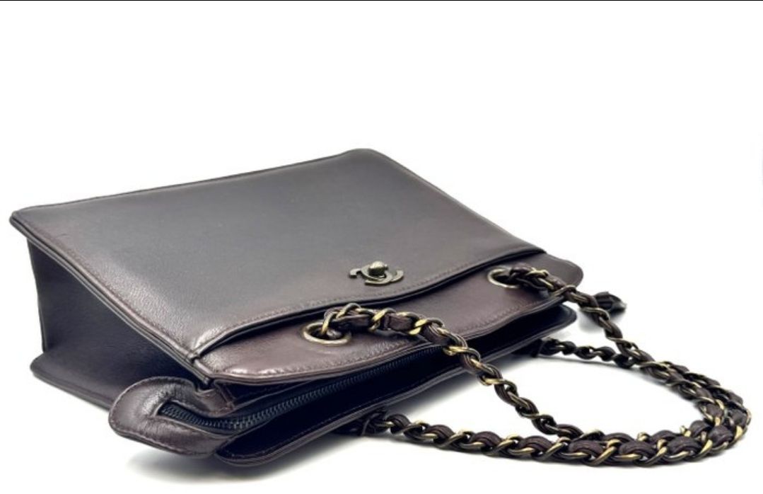 Chanel lambskin Leather Hard Case Handbag