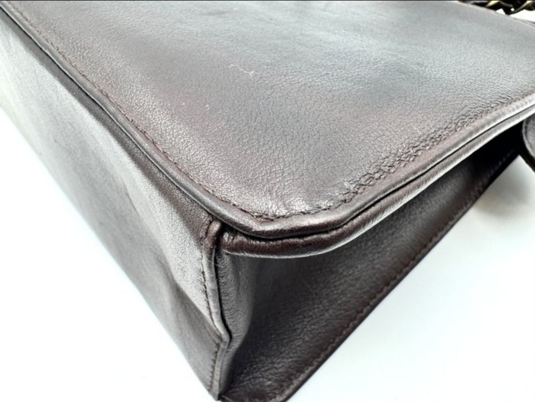 Chanel lambskin Leather Hard Case Handbag