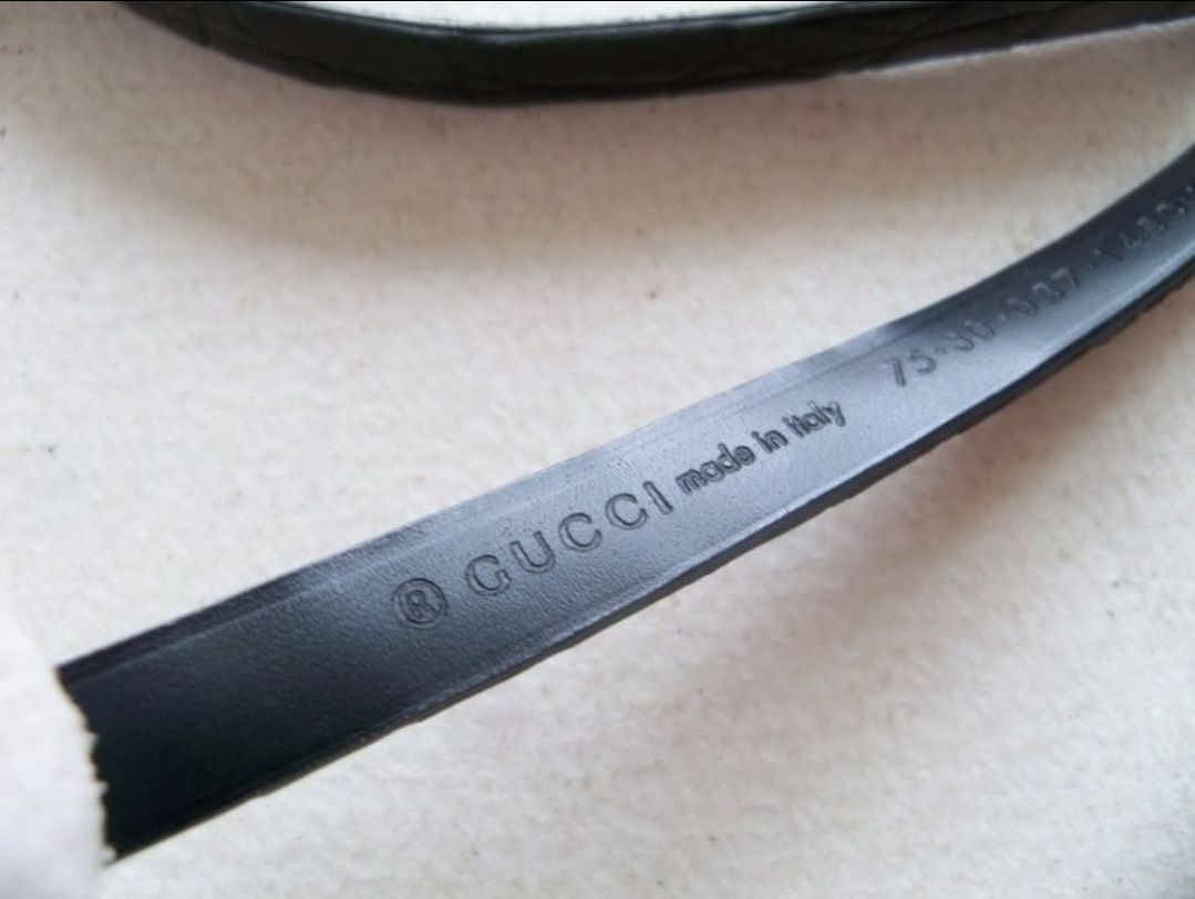 Gucci Black Leather Ladies Belt