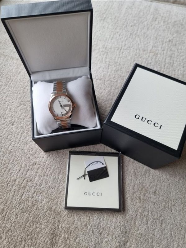  Gucci  Unisex Rose gold Steel wrist watch