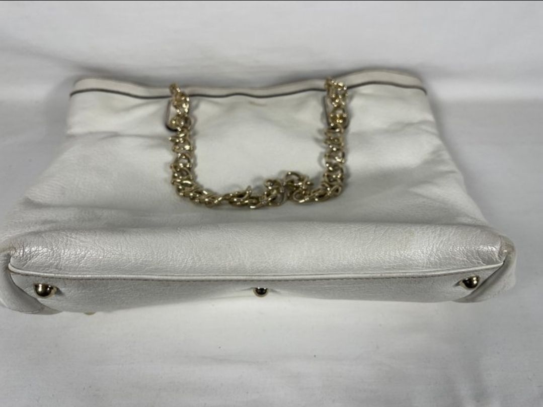 Gucci  white leather tote bag