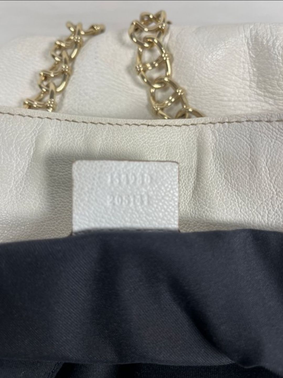 Gucci  white leather tote bag