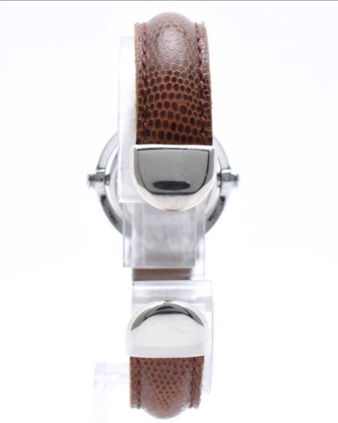 Gucci Brown leather StrapWatch flip Face 6600L