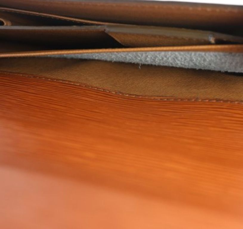Louis Vuitton Cognac brown Epi Leather Serviette Conseiller  business