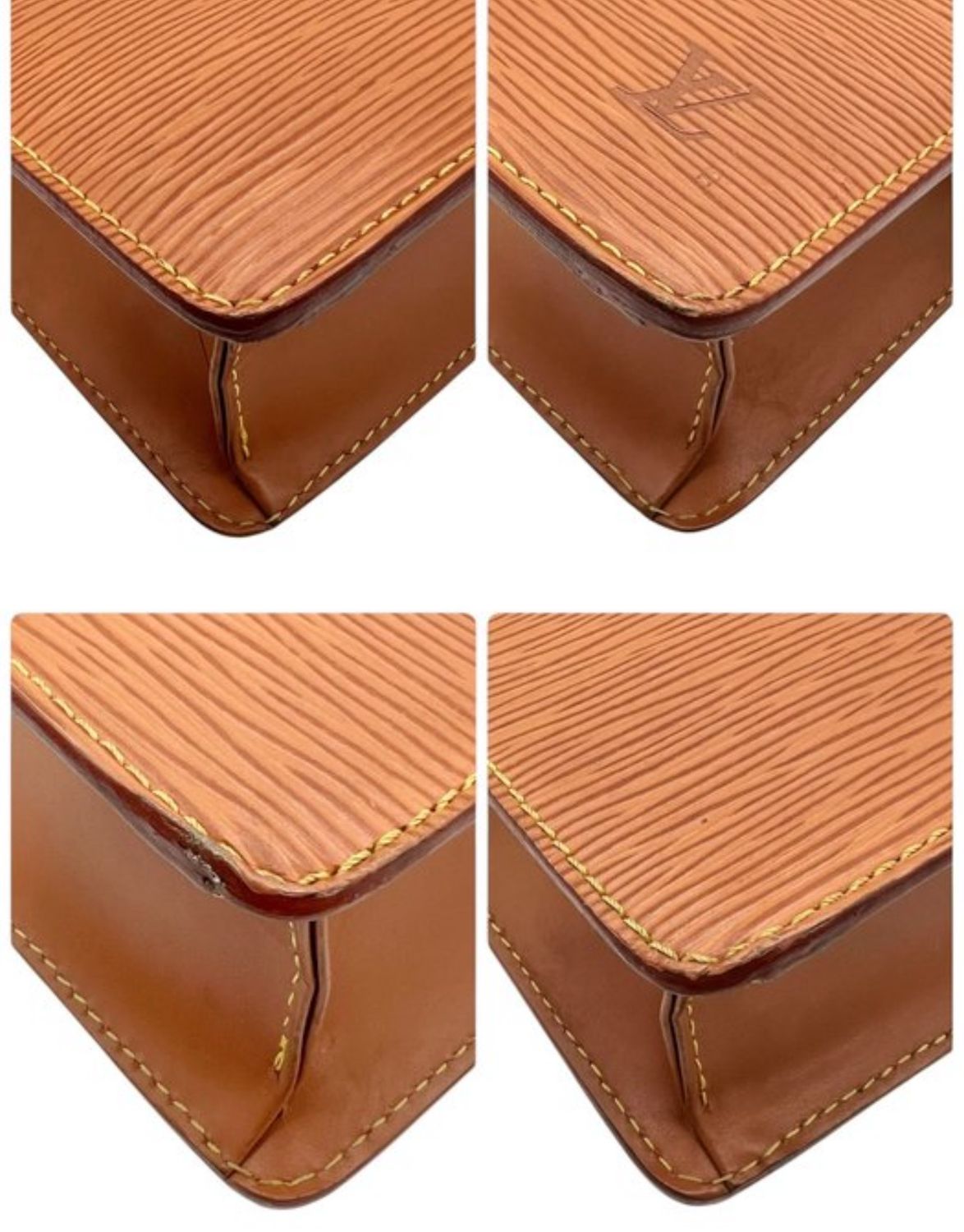 Louis Vuitton Brown Homme ClutchEpi leather Bag 