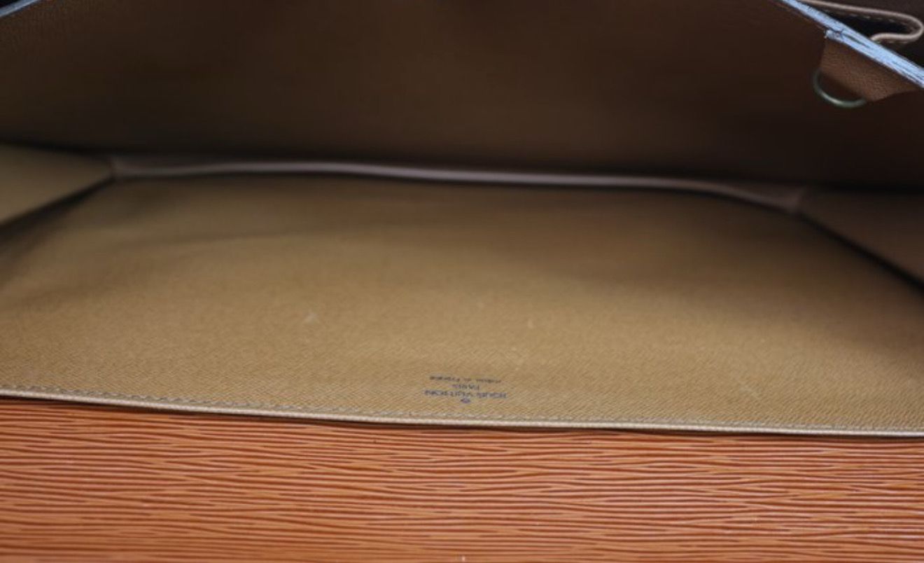 Louis Vuitton Cognac brown Epi Leather Serviette Conseiller  business