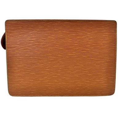 Louis Vuitton Brown Homme ClutchEpi leather Bag 