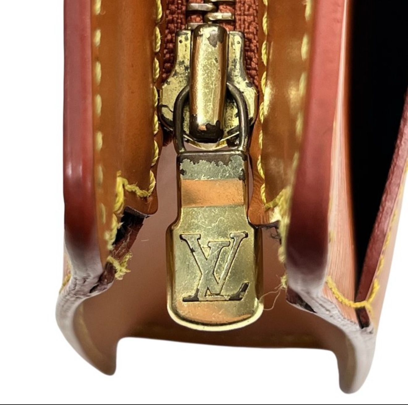 Louis Vuitton Brown Homme ClutchEpi leather Bag 