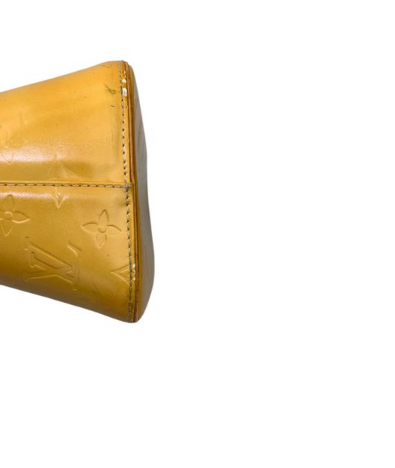 Louis Vuitton Yellow Houston Vernis Leather Tote