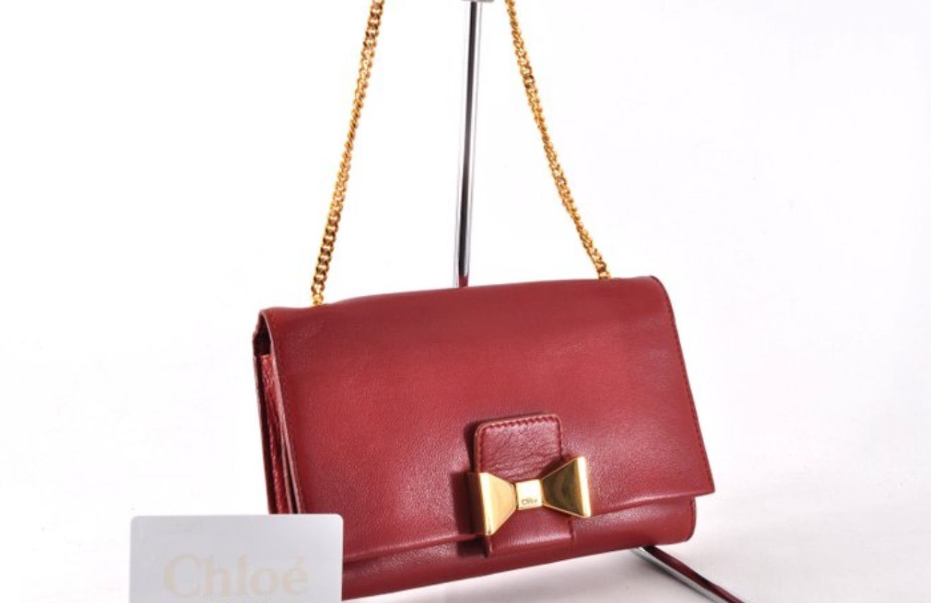 Chloé Red Leather Clutch bag