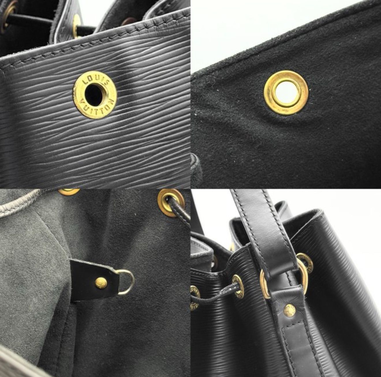 Louis Vuitton Black Petit Noé  Epi leather Noir bag