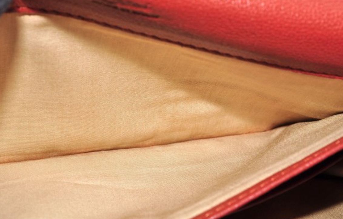 Chloé Red Leather Wallet on chain bag