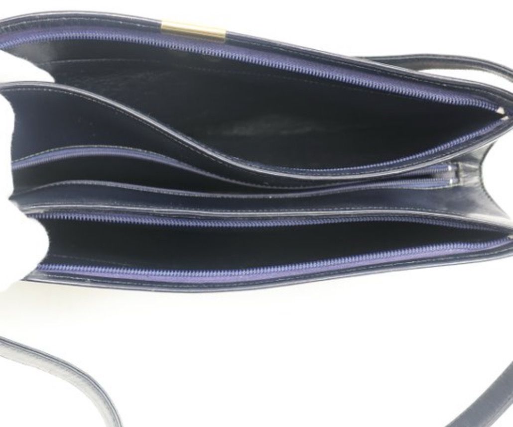 Christian Dior Blue monogram fabric / leather Lady  Handbag